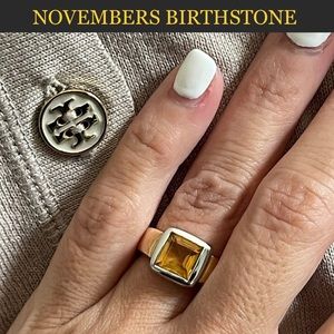 14k Golden Citrine Ring